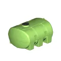 Wasserfass Wassertank Wasserbehälter PE m. Deckel FLEX 5000 L grün KTW-Zulassung