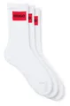 HUGO Freizeitsocken 3P QS RIB LABEL (Packung, 3-Paar, 3er) mit kontrastfarbenen HUGO Logo