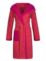Esprit Damenbademantel Damen Bademantel mit Kapuze STRIPED HOODY, Baumwolle, hohe Markenqualität