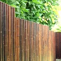 DE-COmmerce Hochwertiger Bambus Zaun Sichtschutz ATY Nigra, oben geschlossen, Rollzaun, Gartenzaun, Sichtschutzzaun für Garten, Terrasse, Balkon (HxB) 200 cm x 180 cm