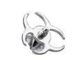 Taffstyle Piercing-Implantat Dermal Piercing Strass Kristall Biohazard Symbol, Aufsatz Dermal Anchor Piercing Hautanker Implantat Skin Diver Strass