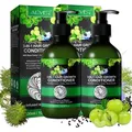 Haarspülung Haar Conditioner Haarpflege 3-in-1 mit Rizinusöl Amlaöl Schwarzkümmelöl, 2x 300ml