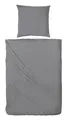 Hahn Bettwäsche Renforcé anthrazit BL 155x220 cm grau Bettbezug