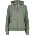 CMP Sweatjacke CMP Damen Sweatjacke WOMAN JACKET FIX HOOD 31D4276 grün 34 EU