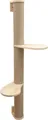 Kratzsäule Timber, Kratzbaum, Natur, 127cm, Massivholz, Jute, Katzen, inkl. W...