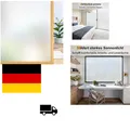 Blickdicht Milchglasfolie | Selbsthaftend ohne Kleber | UV-Schutz 96%