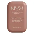 NYX Professional Makeup Buttermelt Bronze Bronzer für Gesicht und Körper, Mit Shea Butter, Mandelbutter & Mangobutter, Für eine sonnengeküsste Bräune, Farbe: Deserve Butta, 1 x 5 g