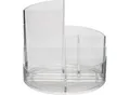 Stifteköcher MAUL MAULrundbox, 6 Fächer inkl. Zettel- & Brieffach, Ø 140 x H 125 mm, ABS-Kunststoff, glasklar