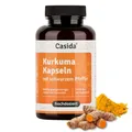 Casida Kurkuma Kapseln + Pfeffer Curcumin hochdosiert 95% igen Curcuma Extrakt in Kombination mit Kurkuma Pulver und Piperin aus schwarzem Pfeffer Extrakt - Vegan - 90 Kapseln