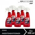 Sonax Insektenentferner Autopflege Reiniger Außenreinigung Glas Lack 5x500 ML