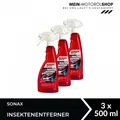 Sonax Insektenentferner Autopflege Reiniger Außenreinigung Glas Lack 3x500 ML