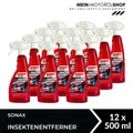 Sonax Insektenentferner Autopflege Reiniger Außenreinigung Glas Lack 12x500 ML
