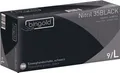 Schutzhandschuhe BINGOLD Nitril 35BLACK, Einweg, mikrotextuierte Fingerspitzen, puderfrei, Nitril, schwarz, Größe L, 100 Stück 665107