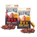 Wild West Beef Jerky, high Protein Trockenfleisch Bundle, Beef Jerky Protein Snack, 300g Honey BBQ & 300g Orginal, Rinderdörrfleisch