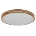 Osram ORBIS Woodburry LED-Wand-/Deckenleuchte mit Holzdekor, 16W, 1000lm, 3000K, 300mm Durchmesser, 830 freundliches Warmweiß, IP20 Schutz, Montageschrauben und Dübel inklusive