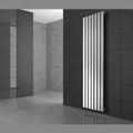 ECD Germany Paneelheizkörper Stella 260 x 1600 mm Weiß mit Thermostat Eck Wand