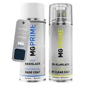 MG PRIME Autolack 2K Spraydosen Set für Ford 3CYCWWA / PN3BH0 / E Ink Blue Metallic/Atlantik Blau Metallic Basislack 2 Komponenten Klarlack Sprühdose