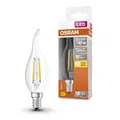 Osram LED Filament Retrofit Windstoß Kerze 4W = 40W E14 klar warmweiß 2700K