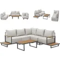 Svita Malibu Gartenlounge Set Modulare Outdoor Lounge 25 Cm Dicke Polster Grau