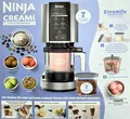 Ninja Creami NC302EU Eismaschine, Slush-,Sorbet-,Smoothie-,Milchshake-Maker,800W