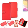 2in1 Hülle Portemonnee für Cubot Note 21 Schutzhülle Case Handyhülle rot