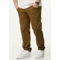 DAILY COTTON Straight-Jeans Hose im Carpenter-Stil - Regular-Fit Workwear Herren Freizeithose Denim Stoffhose - Pants braun 32
