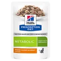 Hill`s Diätfutter für Katzen Metabolic Pouch, 2 x 12 Stück