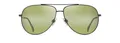 Maui Jim Unisex Hauoli XL Sunglasses, Shiny Dark Ruthenium, 62-12-145