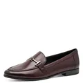 Marco Tozzi Damen Slipper aus Leder Elegant, Rot (Bordeaux), 40 EU
