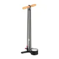 LEZYNE Steel Floor Drive 3,5 Hochdruck-Fahrrad-Standpumpe mit 8,9 cm Analoganzeige – langlebige 220 PSI Reifenluftpumpe für Rennräder / Rennräder – ABS-1 Pro Chuck passend für Presta- und