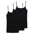 Schiesser - Luxury - Spaghetti Top - 3er Pack (36 Schwarz)