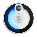 ADE Personenwaage digital aus Glas | Körperwaage | hochpräzise Ergebnisse | stylische blaue LED-Beleuchtung | LED-Display | runder Korpus ohne Ecken und Kanten | bis 180 kg