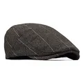 besbomig Schiebermütze Barret Flat Cap Schirmmütze für Herren Damen, Gatsby Newsboy Cap Baskenmützen Golfermütze, Frühling Herbst Winter, 55-59cm