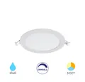 Braytron LED Einbaustrahler LED-Einbaupanel 12W ultraslim dimmbar 3-in-1 Farbtemperatur, LED fest integriert, Neutralweiß, Kaltweiß, Warmweiß