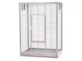 Montana Cages Vogelkäfig Premium Vogelvoliere "New Melbourne I" Vogelkäfig für Sittiche, Platinum, ca. 80 x 50 x 110 cm