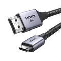 Mini HDMI - HDMI 8K Adapterkabel 2m grau