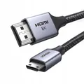 Mini HDMI auf HDMI Kabel 8k 2m Grau - Für Tv Laptop Projektor