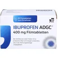 IBUPROFEN ADGC® 400mg - 50 Stück - gegen leichte bis mäßige Schmerzen wie Kopfschmerzen, Zahnschmerzen und Regelschmerzen sowie Fieber