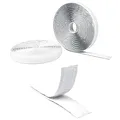 LEO's - 3m x 16mm Klettband selbstklebend extra stark doppelseitig (Flauschband weiß) - Selbstklebende Klettbänder Hakenband Klebepads Klett Band Klettverschlussband beidseitig in Industriequalität
