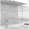 danario Küchenrückwand Folie selbstklebend, Glasoptik, Spritzschutz Küche, ablösbar - 0,8 mm 280 cm x 60 cm