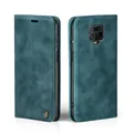LBH Handyhülle für Xiaomi Redmi Note 9 Pro in Petrol Blau mit Karten- und Geldfach Smartphone Hülle mit Standfunktion Flip Case Schutzhülle Magnetverschluss Vintage