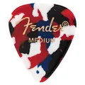 Fender 351 Shape Premium Plektren (12 Stück) für E-Gitarre, Akustikgitarre, Mandoline und Bass 351 - Medium Mehrfarbig (Konfetti)