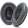 WC Wicked Cushions Extra dicke Ersatzohrpolster für Bose QC45 (QuietComfort 45) Kopfhörer | Eclipse Grey