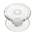PopSockets: PopGrip - Expanding Stand and Grip with a Swappable Top for Smartphones and Tablets - Clear Glitter Silver