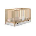 Kids Collective Babybett, Natur, Holz, Buche, 70x140 cm, Babymöbel, Babybetten, Gitterbett