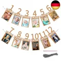 Fotogirlande 1. Geburtstag, Baby Ersten Geburtstag Girlande Foto Banner,