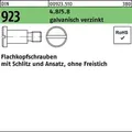 Flachkopfschraube DIN 923 Schlitz/Ansatz M6x12x9,0 4.8/5.8 galv.verz. 100St.