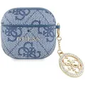 CG Mobile Guess 4G Strass Charm Fall für AirPods 4 (Blau)