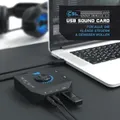 CSL externe USB Soundkarte mit Lautstärkeregelung Anschluss für Headset, Kopfhörer, Mikrofon