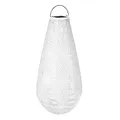 Luna Solarlaterne Drop mit LED - Solar Gartenbeleuchtung - 400x200mm – Ice
